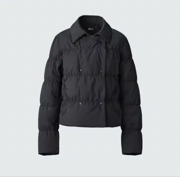 UNIQLO:C 다운 숏 자켓 블랙