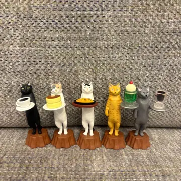 고양이 라보 고양이 순수 다방 가챠 전 5종 풀 컴프 세트