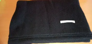 ARTS&SCIENCE 캐시미어 100% 리브 니트 머플러 블랙