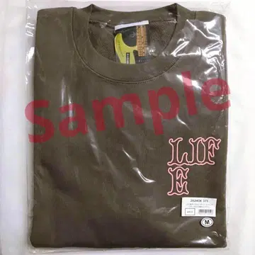 미개봉 새상품 오자와 켄지 LIFE 얇은 소재 맨투맨 차콜 M 사이즈