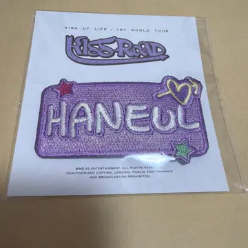 kiss of life HANEUL 자수 핀 배지