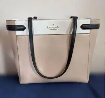 케이트 스페이드 베이지 토트백