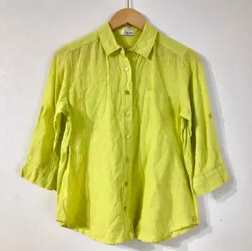 새상품급 Fairy moon 라임 그린 오부소매 셔츠