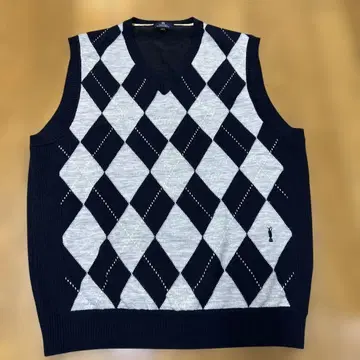 MIZUNO THE OPEN 아가일 무늬 베스트 골프 L 사이즈 일본제