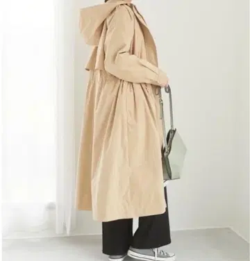 인기 완판 쇼콜라피네 로브 / 후드 부착 롱 코트