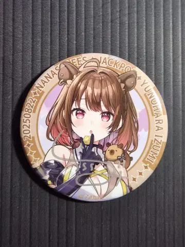 나나시페스 2025 JACKPOT 캔뱃지 유즈하라 이즈미 친필 사인 포함