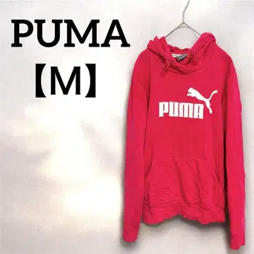 PUMA [ M ] 핑크 여성용 후드티 캐주얼 스포티