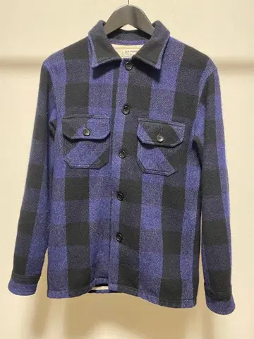 HRM 할리우드 런치마켓 버팔로 체크 자켓 블루