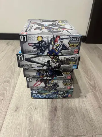 건담 프라모델 세트 RX-78-2 ZETA CROSSBONE 등 5체