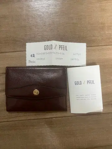 GOLD PFEIL 다크 브라운 코인 케이스