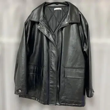 시마무라 Lax Dan Tia 가죽 자켓 코트 L