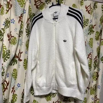 아디다스 SST 트랙 탑 니트 화이트 L 사이즈