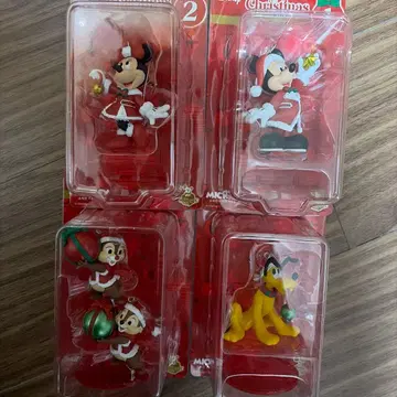 디즈니 Happy 복권 크리스마스 오너먼트 미키 미니 플루토 칩앤데일