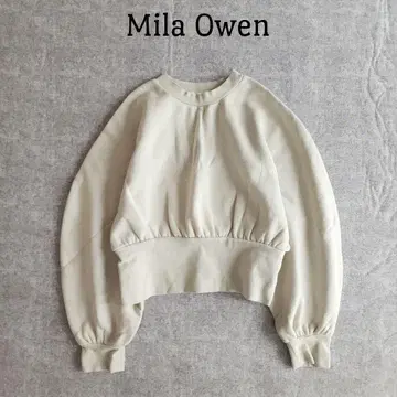 미라 오웬 긴팔 트레이닝복 숏 기장 속기모 벌룬 숄더 XS