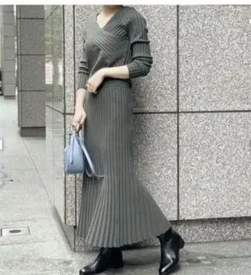 UNITED ARROWS 니트 티셔츠 & 스커트 셋업