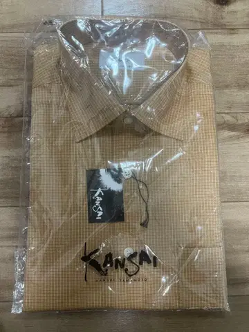 KANSai 체크 무늬 긴팔 와이셔츠 새상품