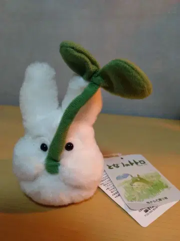 지브리 이웃집 토토로 작은 토토로 잎사귀 들고