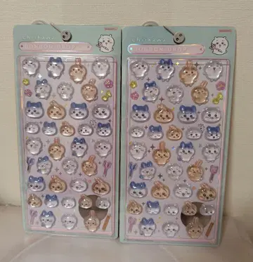 치이카와 (먼작귀) 모자 꽁지 드롭 씰 씰 하치와레 토끼 드롭 씰