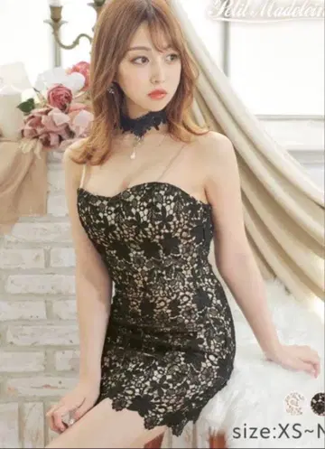 DAZZY 데이지 스토어 레이스 미니 드레스 XS 사이즈 초커 포함