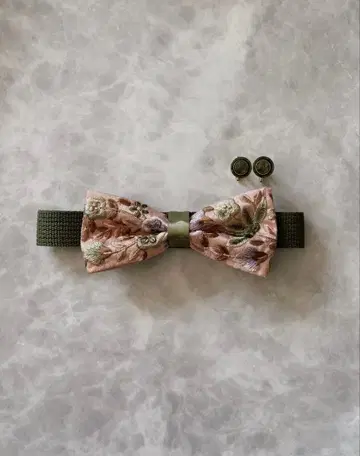 SASSY 나비 넥타이 커프스 버튼 결혼식 브라이덜 신랑