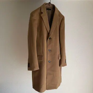 UNIQLO 유니클로 캐시미어 혼방 체스터 코트 브라운 M