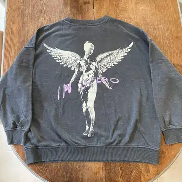 H&M 너바나 맨투맨 L 인 유 테로 그런지 밴드 티셔츠