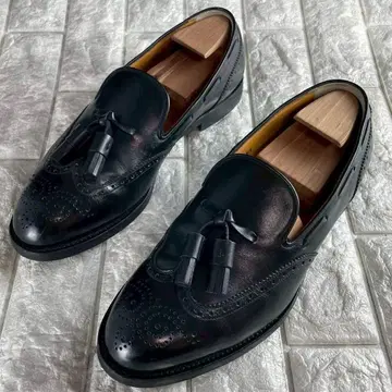 새상품급/27.5cm 스코치 그레인 태슬 로퍼 윙팁 일본제