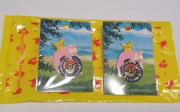 [ 미개봉 새상품 ] 포켓몬 센터 카가와 한정판 야돈 피카츄 로고 핀즈