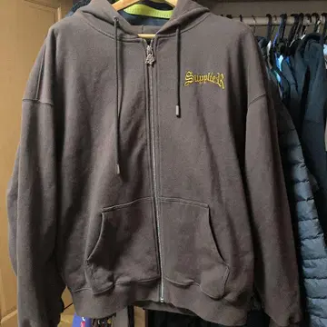 Supplier 브라운 집업 후디