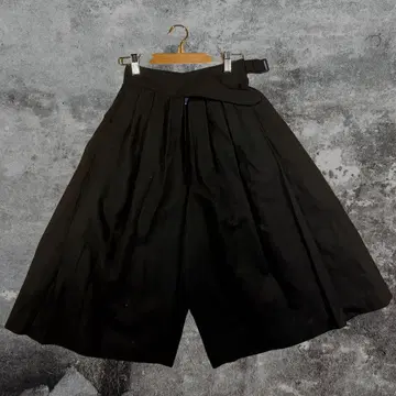 구제 의류 팬츠 스커트 블랙 남성용 여성용 블랙 와이드 팬츠 가을 겨울