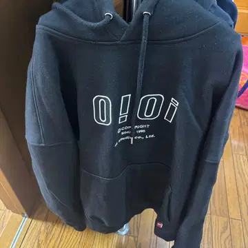 블랙 로고 후드티 M 사이즈
