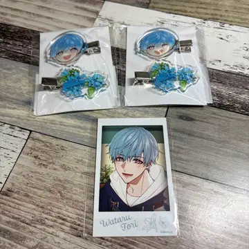 꽃 피는 그와 마루쿠지 히가시사토 타마 헤어 클립 특전 브로마이드