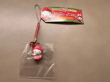 레어 [ 지역 한정 키티 ] 시즈오카 한정판 딸기 버전 족쇄 스트랩
