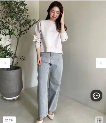 안피로 사이드 ZIP 크롭 풀오버 S