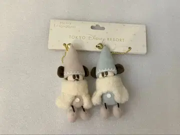 릴린린 2025 봉제 인형 참 세트 스카이블루, 화이트