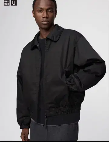 택 포함 새상품 유니클로U 퍼프테크 숏 블루종 M