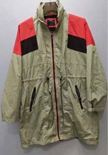 윈드브레이커 베이지 x 레드 L