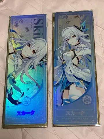 원신 테이바트 굿즈 팝업 특전 스카크 홀로그램 티켓 카드