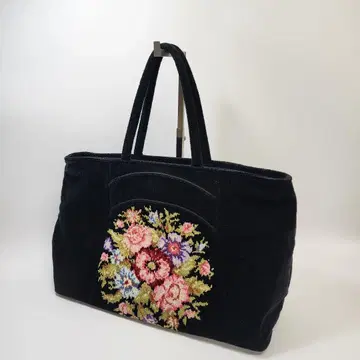 페일러 FEILER 토트백 꽃무늬 블랙 파일 원단