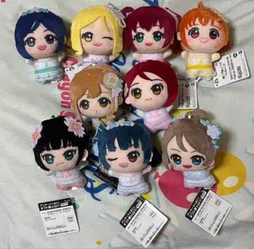 러브 라이브! 선샤인!! 치비구루미 봉제 인형 모리 한정판 9개 세트