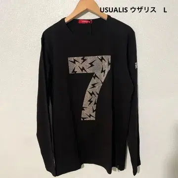 당일 발송 USUALIS 우자리수 21,000엔 미사용 새상품 블랙 롱T