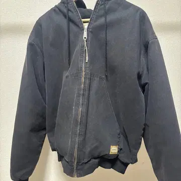 C.E. SCHMIDT WORKWEAR 블랙 후드 부착 자켓