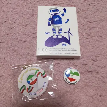 EXPO OSAKA 2025 기니 핀 배지 메달 색연필 세트