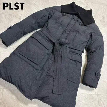 PLST 플라스테 리브 절개 다운 코트 2 사이즈