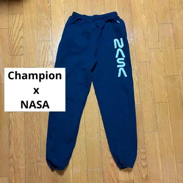 Champion NASA 스웨트 팬츠 네이비