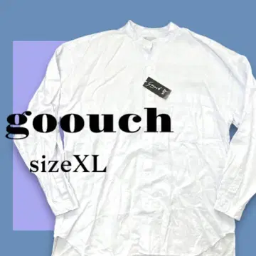 [ 새상품 ] goouch 100% 린넨 화이트 긴팔 셔츠 XL 사이즈