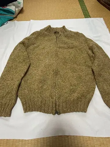 Henry Cottons 베이지 지퍼 스웨터 L