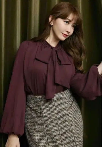 Herlipto 리본 블라우스