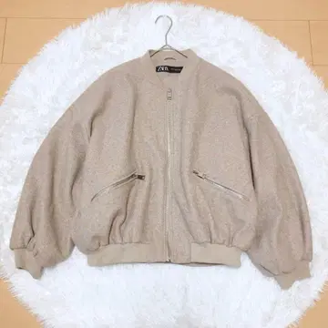 ZARA 자라 플러시 봄버 자켓 블루종 XS 오버 사이즈