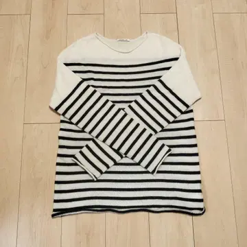 EVERYDAY I LIKE 캐시미어 100% 스트라이프 니트